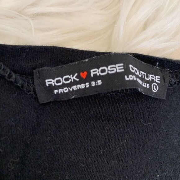 Metal Chicks black cut off graphic rocker top OSFA - Picture 7 of 9